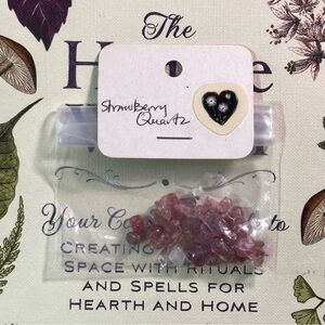 Antique Strawberry Quartz Crystal Chip Beads